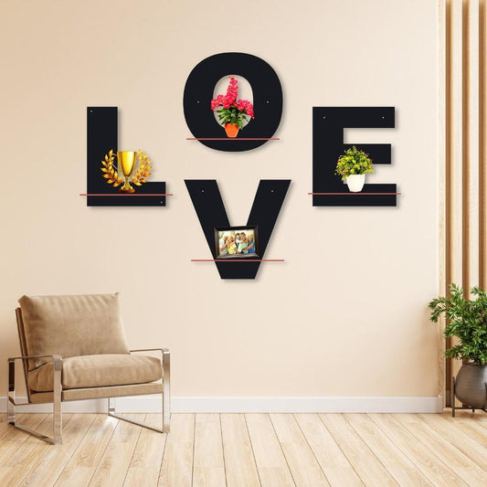 Love Alpahbets Wall Hanging Shelves,pack of for